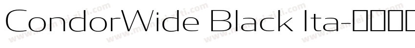 CondorWide Black Ita字体转换